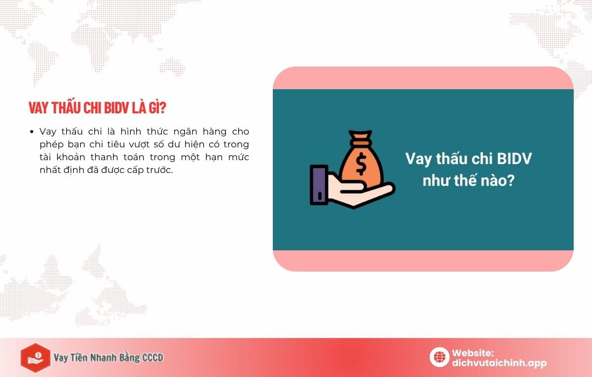 điều kiện vay thấu chi bidv