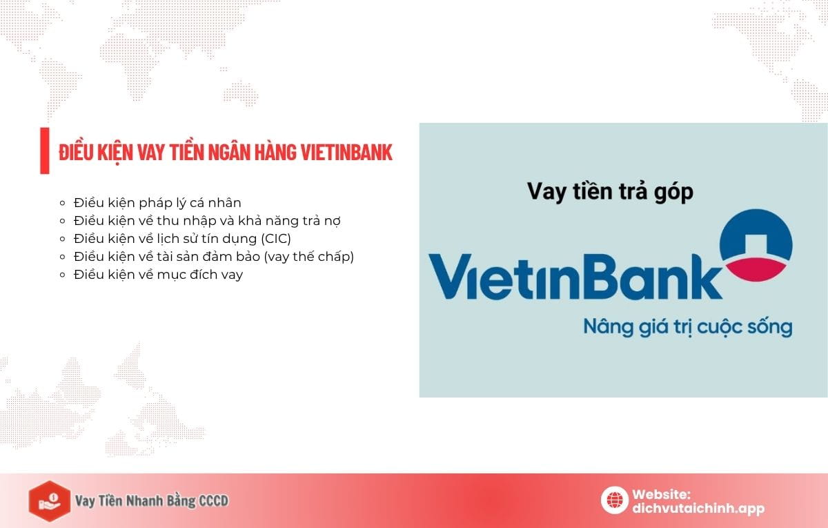 điều kiện vay tiền ngân hàng vietinbank