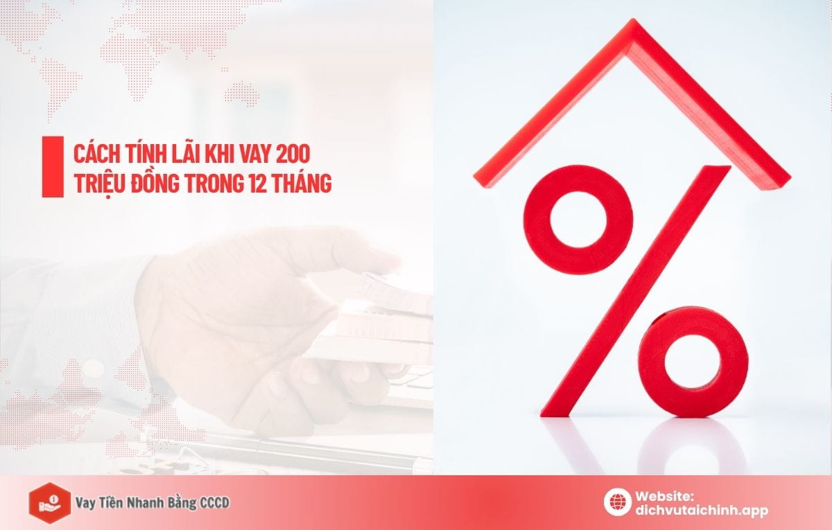 vay 200 triệu trong 1 năm lãi suất bao nhiêu