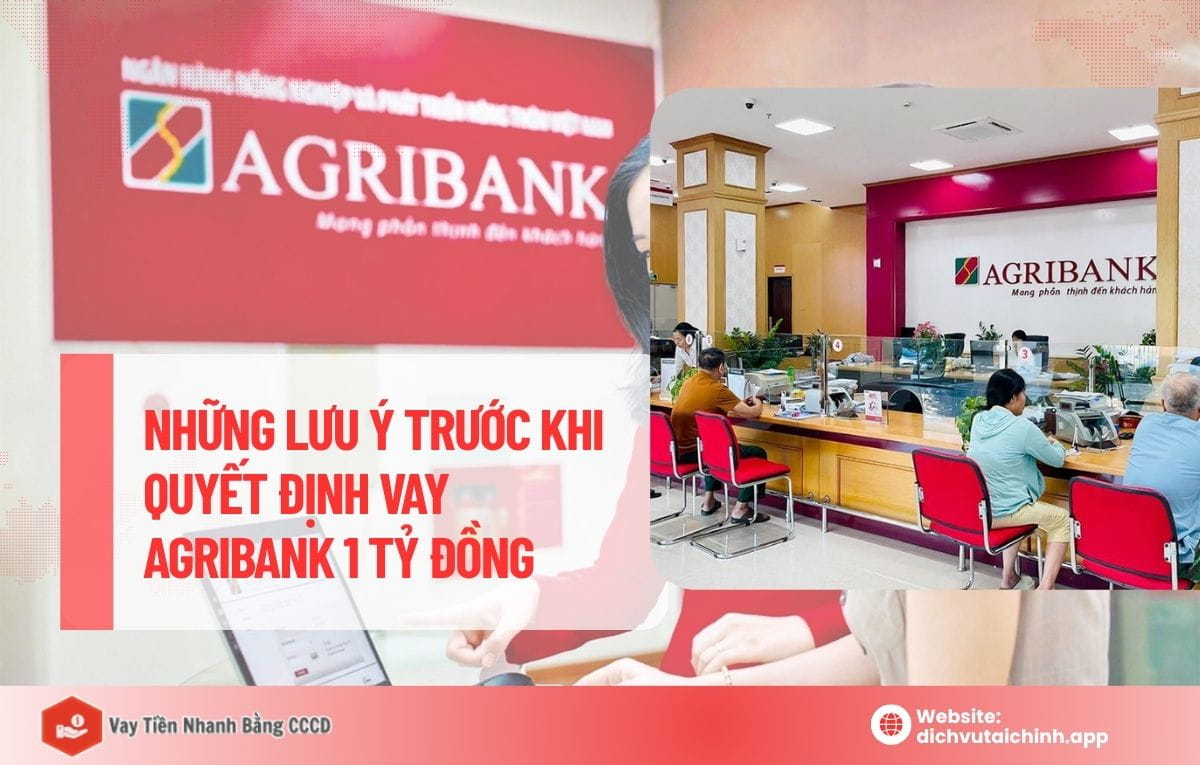 Vay ngân hàng Agribank 1 tỷ lãi suất bao nhiêu